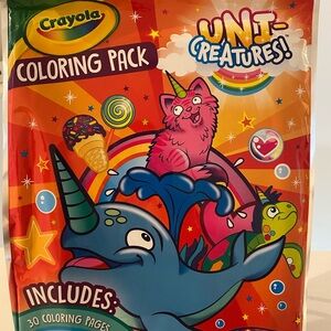 Crayola Uni-Creatures Coloring Pack with Rainbow Colors